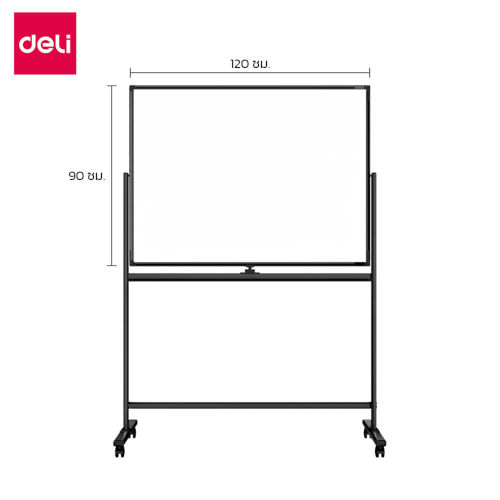 กระดานไวท์บอร์ด DELI 50105-BK-01 ขนาด 90 X 120 CM_5